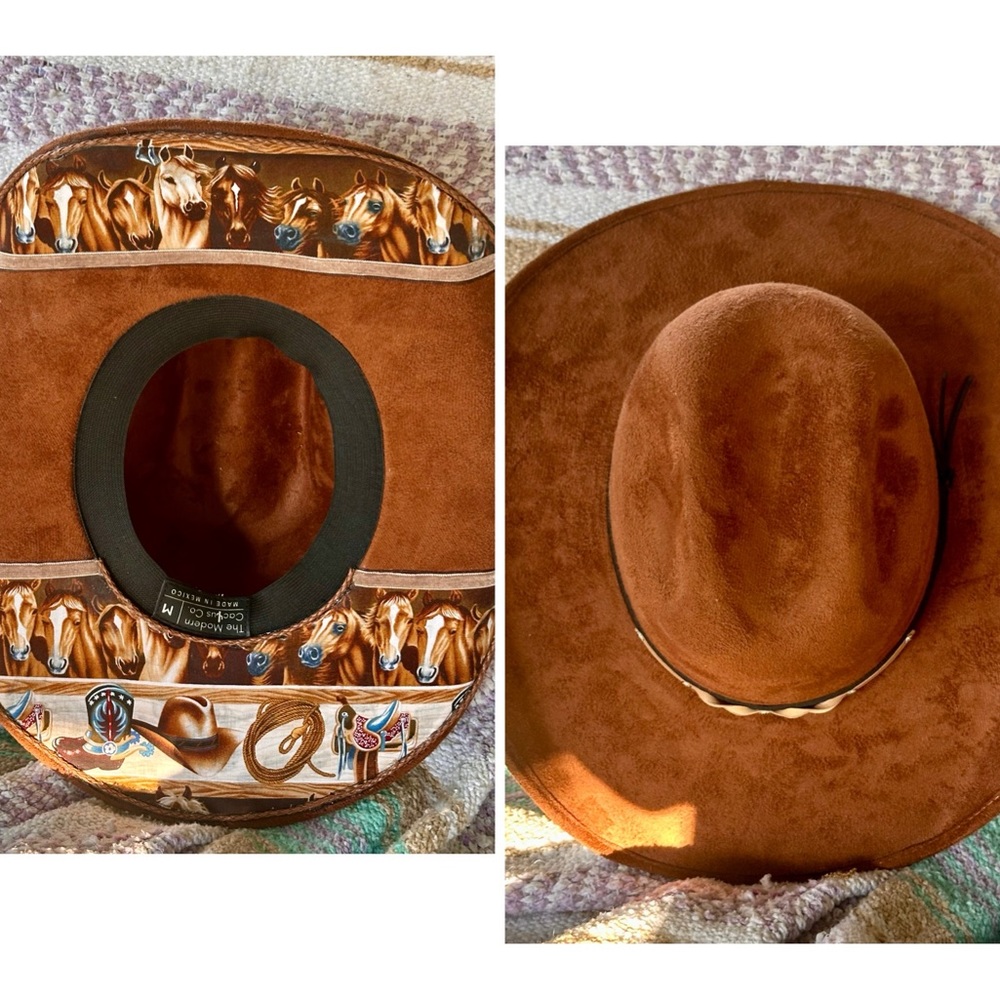 Vegan Suede Boho Cowboy hat